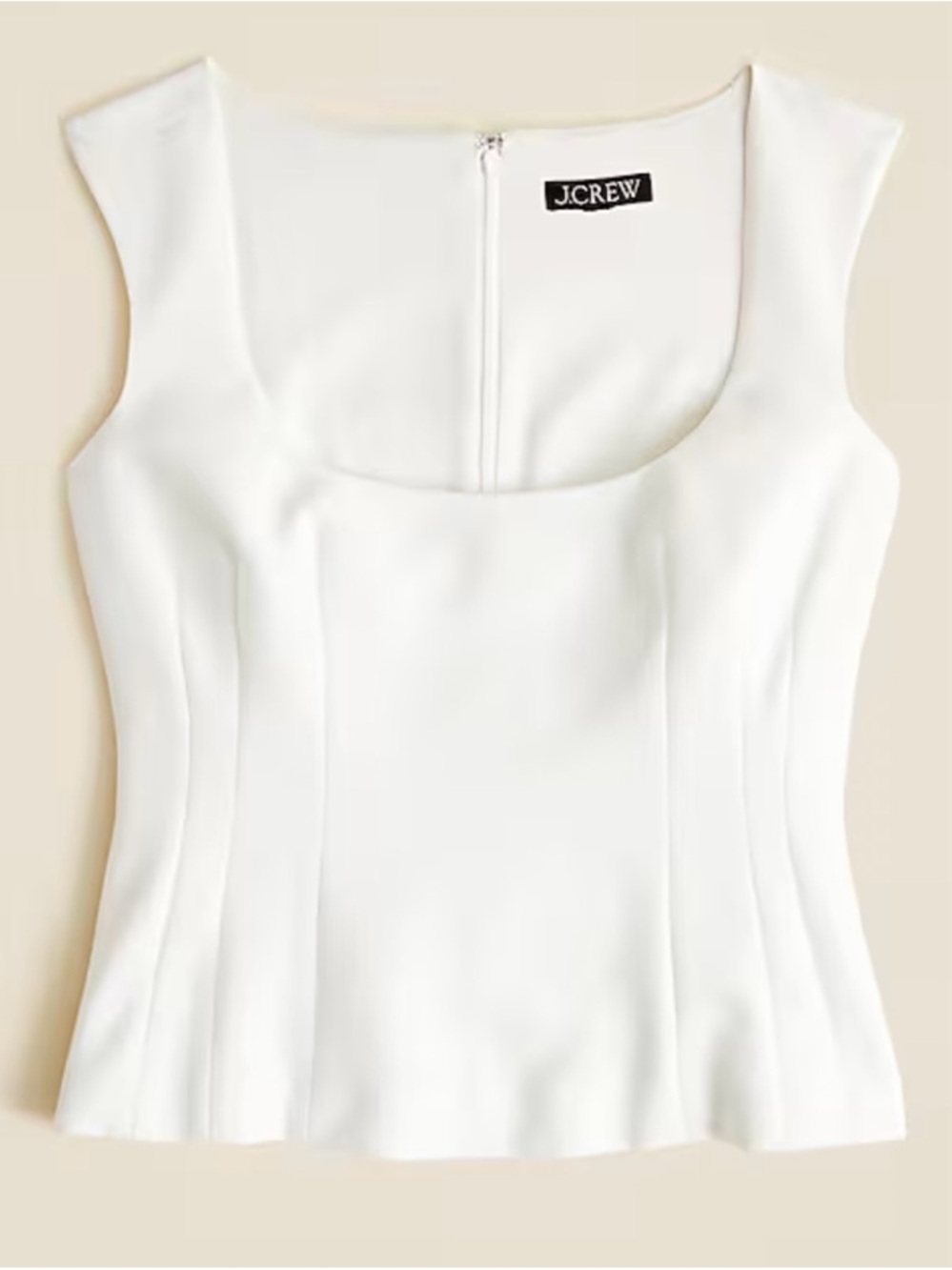 NWOT J. Crew Wide Scoopneck Tank in City Crepe
